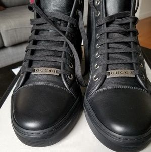 BNWB Gucci miro'soft black sneakers sz8.5 eu41.5